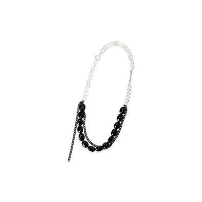 S'YTE Black Onyx Brass Two-Strand Choker "Black"