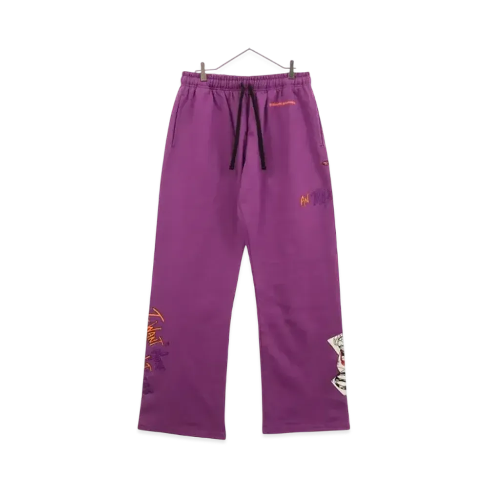 Chrome Hearts Matty Boy I Want More Not Less An That's That Sweat Pants "Purple"