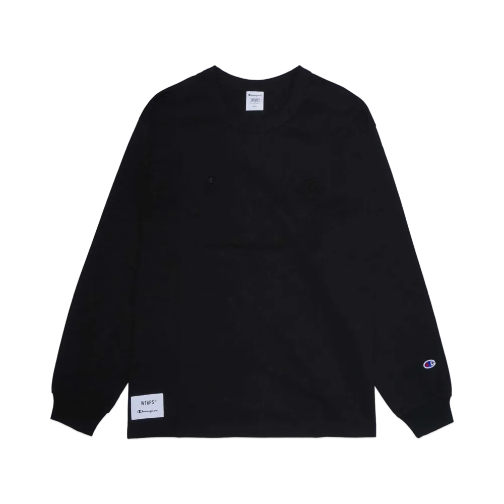 WTAPS x Champion Academy L/S T-Shirts "Black"