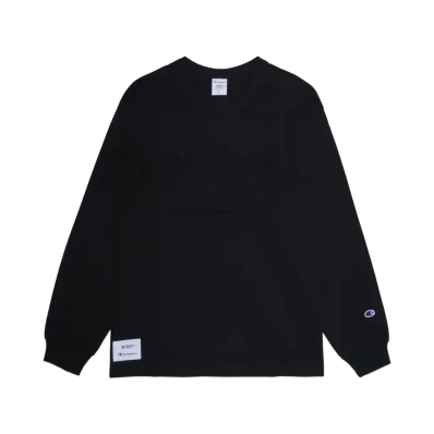 WTAPS x Champion Academy L/S T-Shirts "Black"
