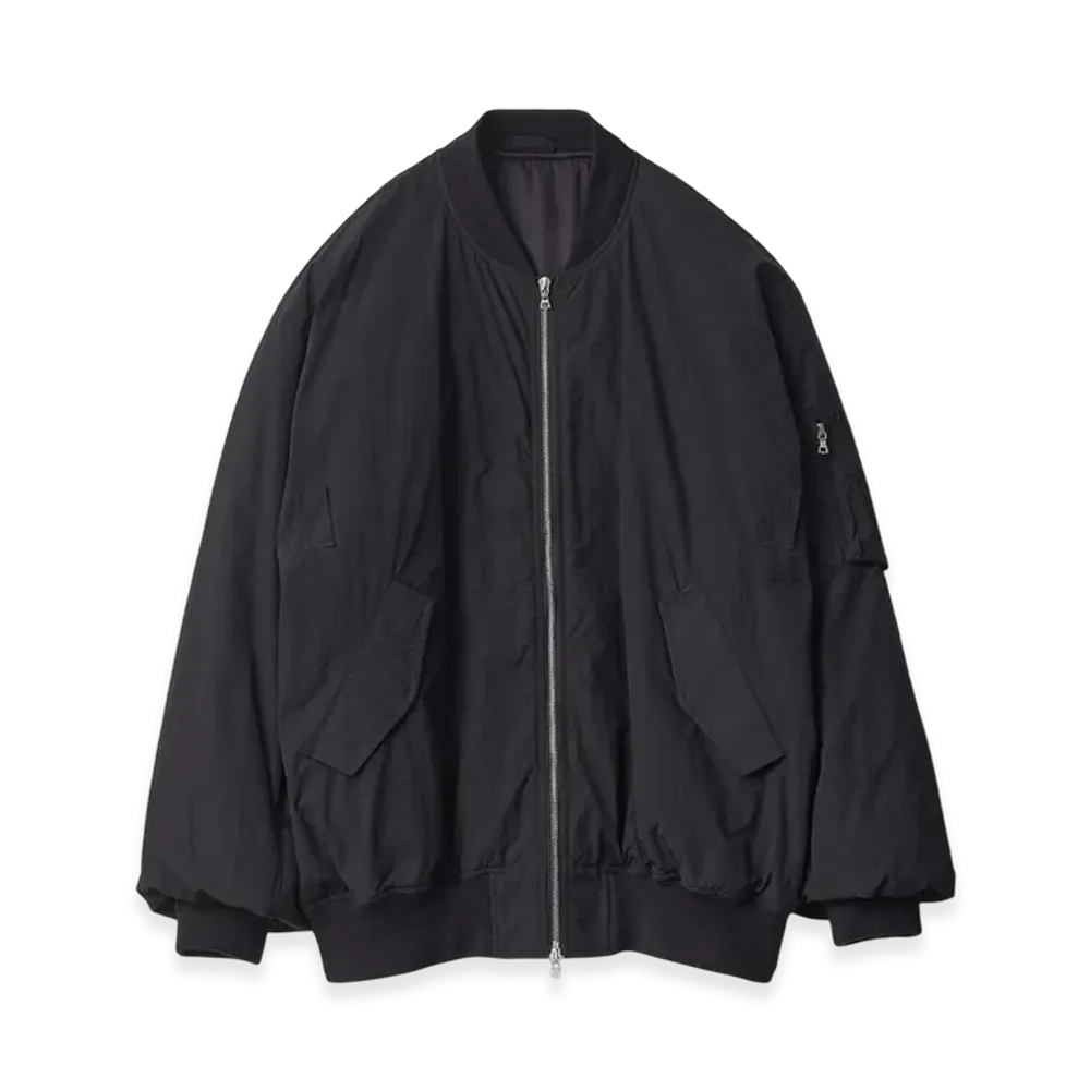 ssstein Windproof Nylon Oversized Flight Jacket "Black"