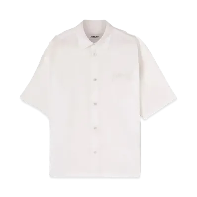 AMBUSH Logo Embroidery Cotton Shirt "White"