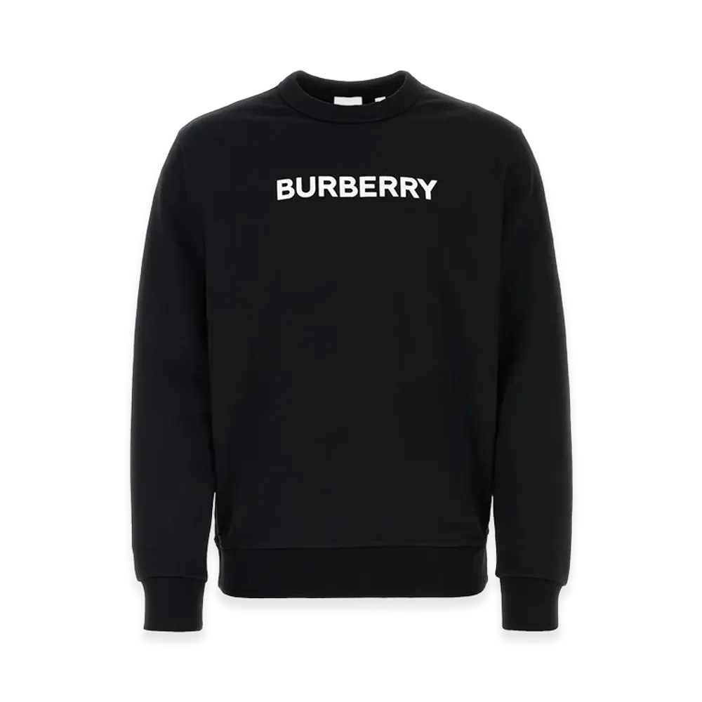 Burberry Stretch Cotton Oversize Sweater "Black"