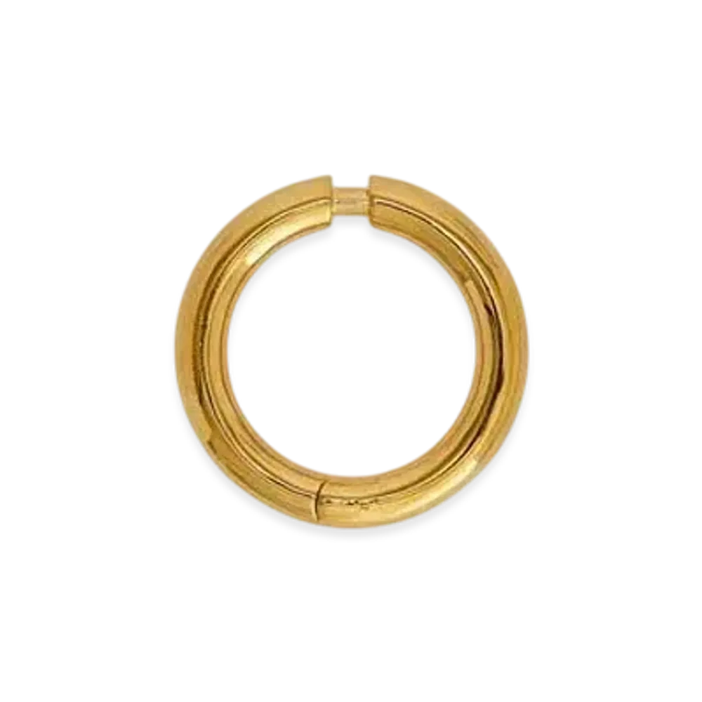 Jil Sander Cannolo Hoop Large "Yellow"