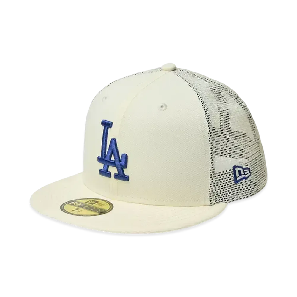 NEW ERA 59Fifty Tracker Beautiful Beach Los Angeles Dodgers "Chrome White"