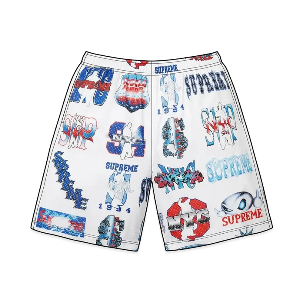 Supreme Flash Mesh Short "White"