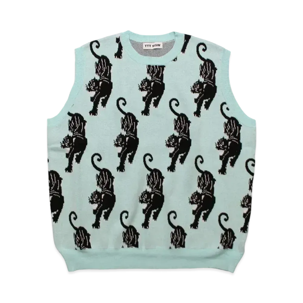 TTT MSW Panther Knit Vest "Blue"