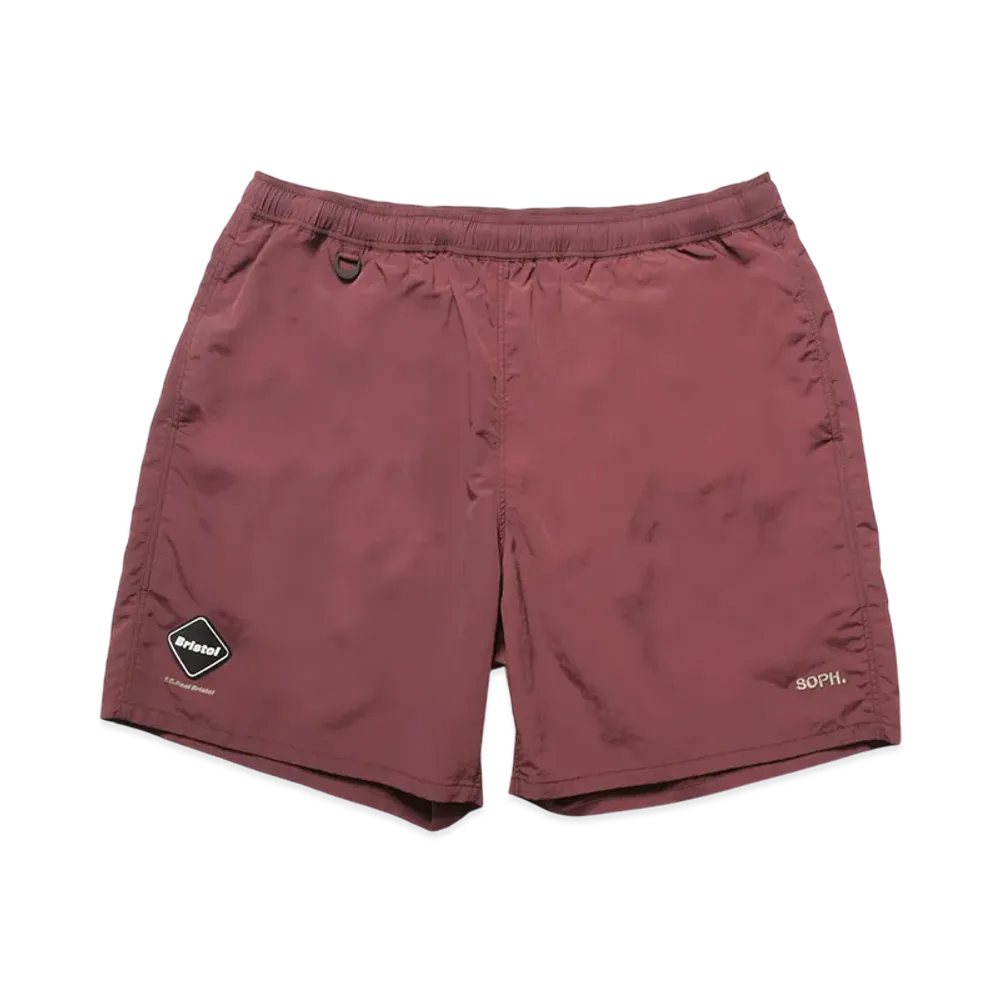 F.C.Real Bristol Nylon Easy Shorts "Burgundy"