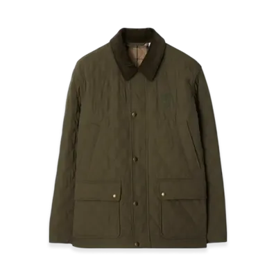 Burberry Quilting Nylon Barn Jacket "Rock/Linden"