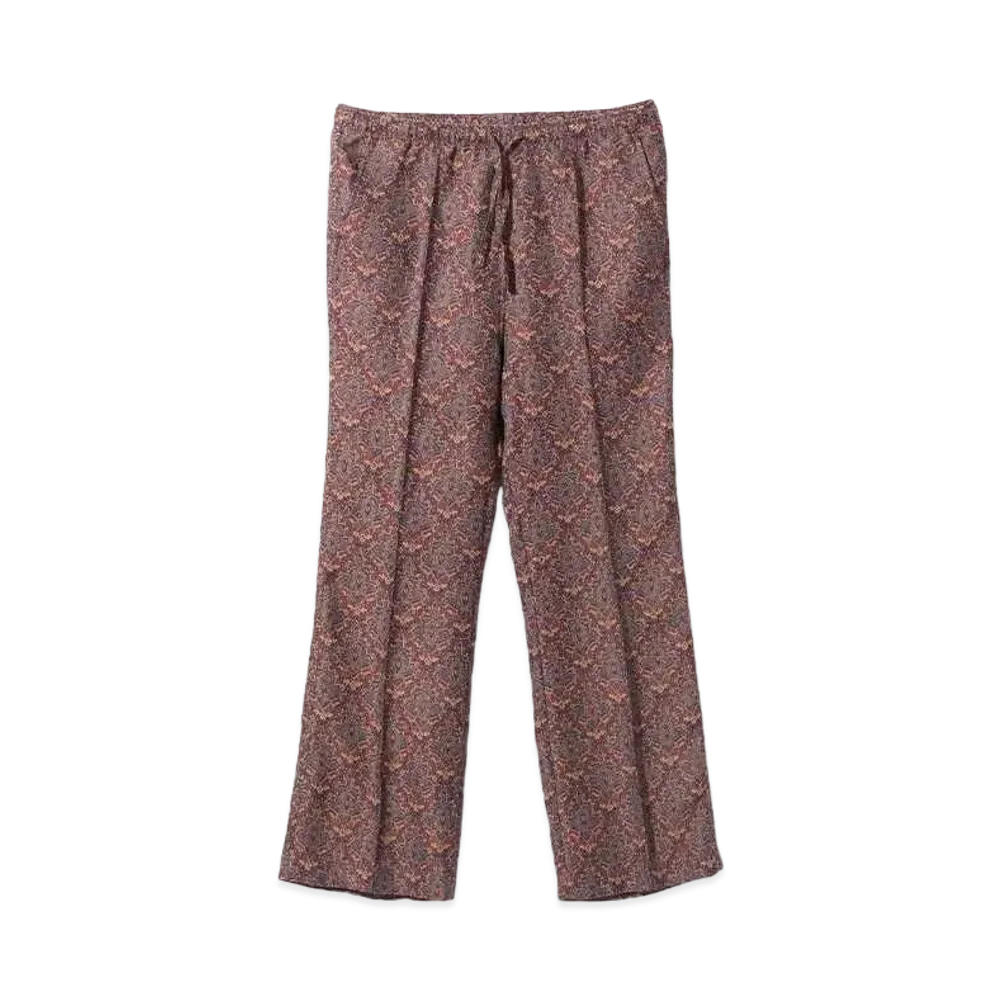 Needles String Boot-Cut Pant - Poly India Jq. "Bordeaux"