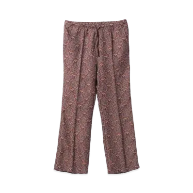 Needles String Boot-Cut Pant - Poly India Jq. "Bordeaux"