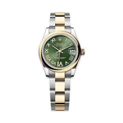 ROLEX Datejust 31mm Oystersteel & Yellow Gold 278243 "Olive Green"