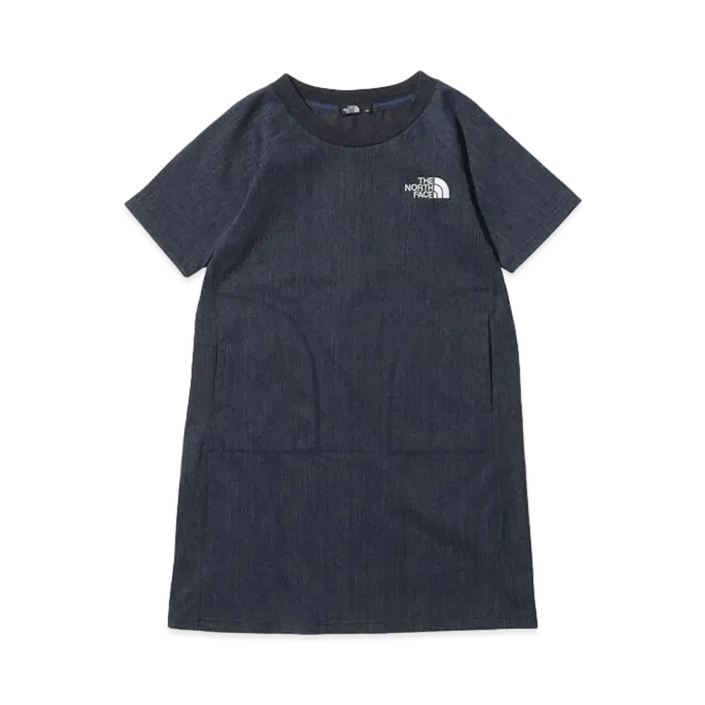 The North Face Girl's Stretch Denim Mountain Onepiece Kids "Indigo"