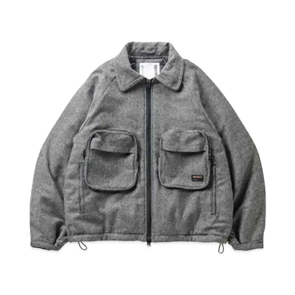 TIGHTBOOTH Tweed Puffy Jacket "Gray"