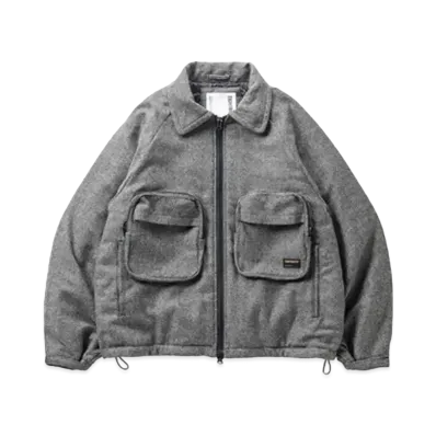 TIGHTBOOTH Tweed Puffy Jacket "Gray"