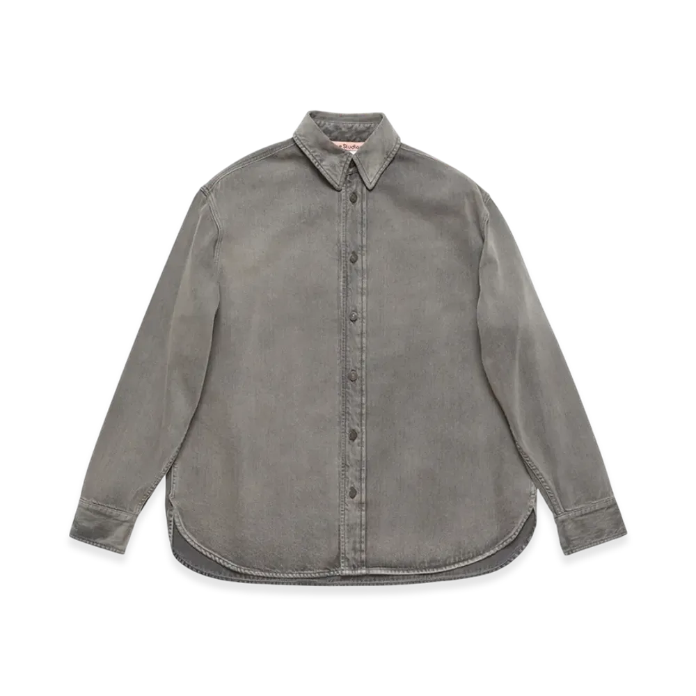 Acne Studios Denim Shirt Loose Fit "Anthracite Grey"