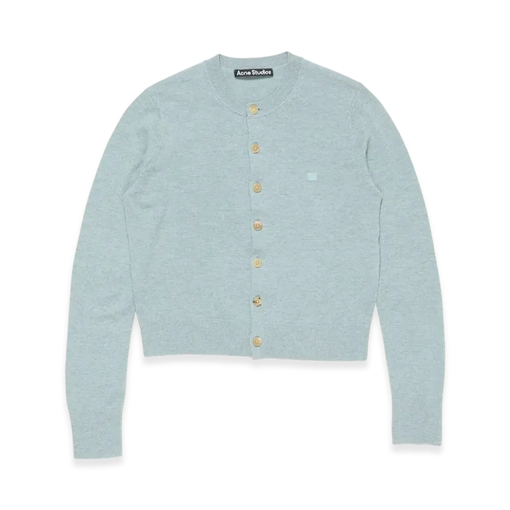 Acne Studios Fitted Cardigan - Yak Wool "Dusty Blue"
