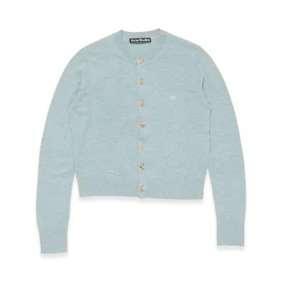 Acne Studios Fitted Cardigan - Yak Wool "Dusty Blue"
