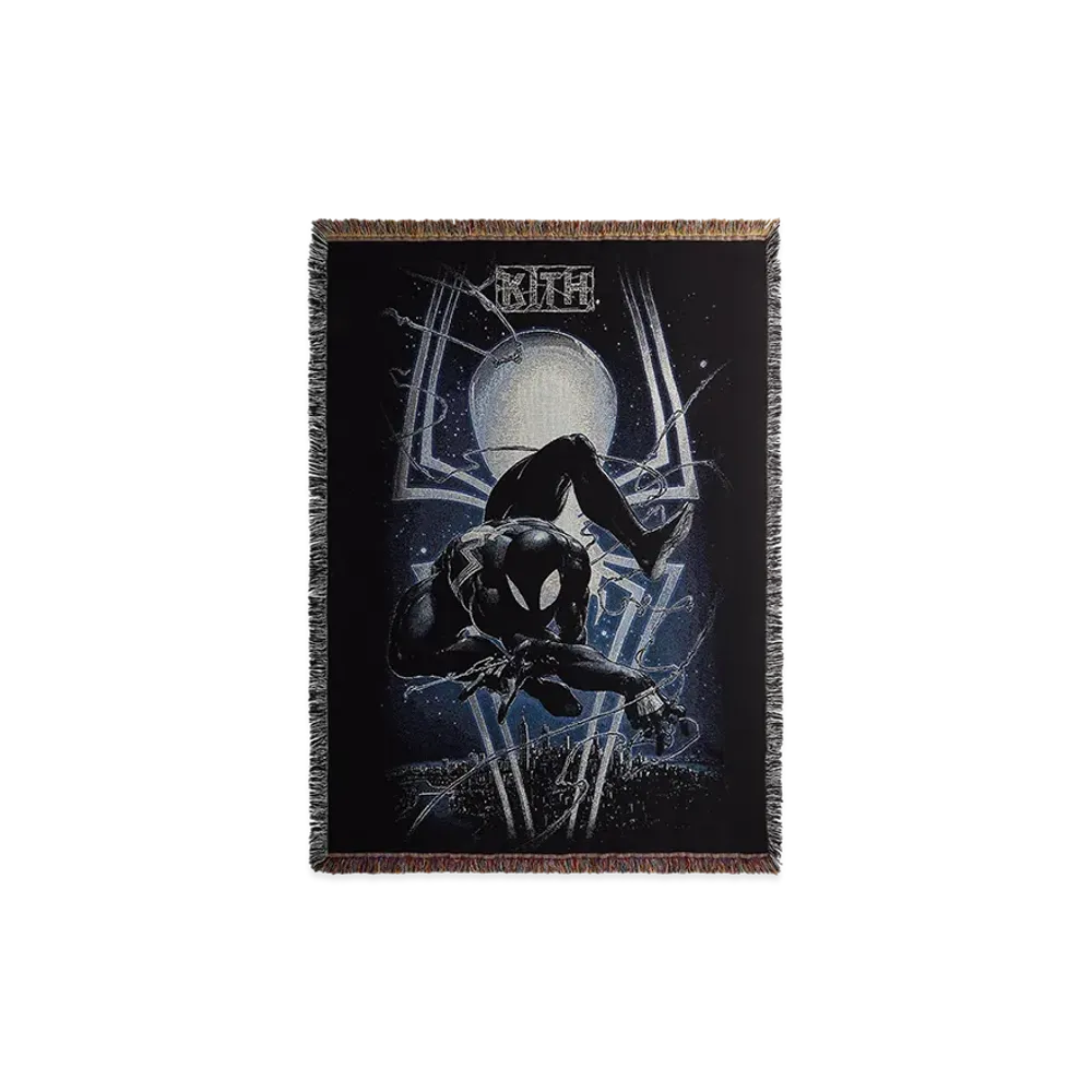 Kith x Marvel Spider-Man Tapestry Blanket "Black"