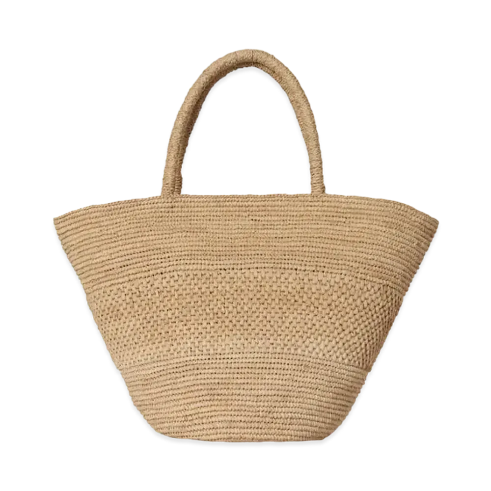 The Row Emilie Bag in Raffia "Natural"