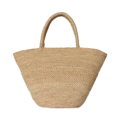 The Row Emilie Bag in Raffia "Natural"