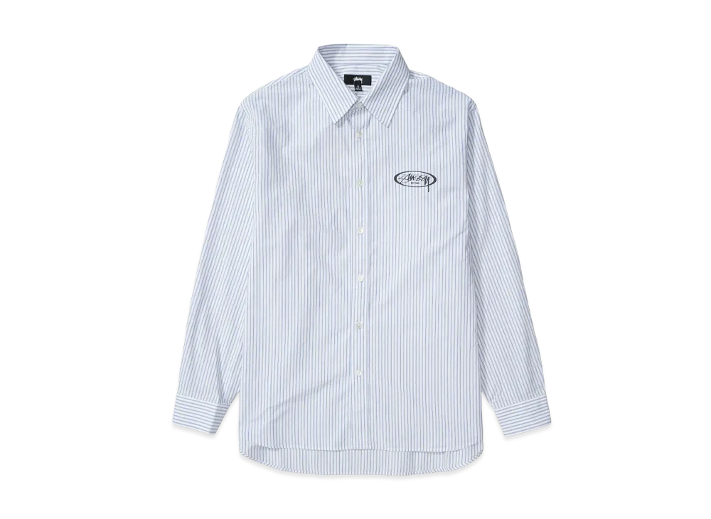 Stussy Standard Logo Shirt "Blue Stripe"