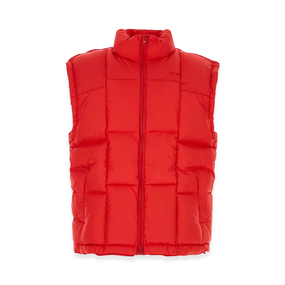 VETEMENTS Cut-Up Puffer Vest "Red"