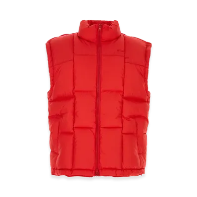 VETEMENTS Cut-Up Puffer Vest "Red"