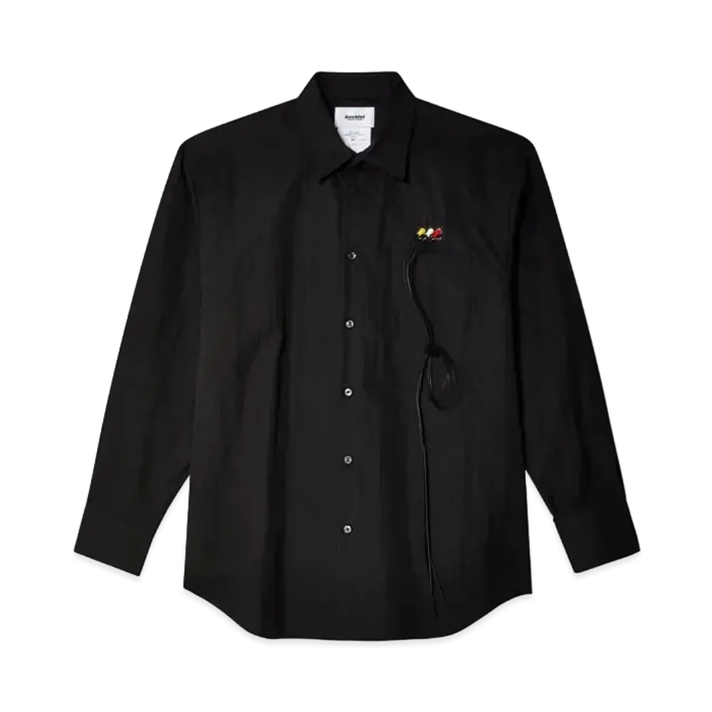 doublet RCA Cable Detail Shirt "Black"