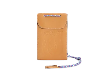 LOEWE Neck Pocket In Classic Calfskin "Honey/Multicolor"