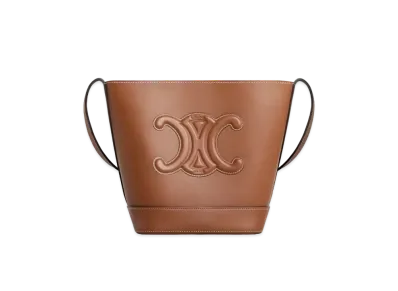 CELINE Small Bucket Cuir Triomphe In Smooth Calfskin "Tan"