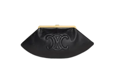 CELINE Pouch Cuir Triomphe In Smooth Lambskin "Black"