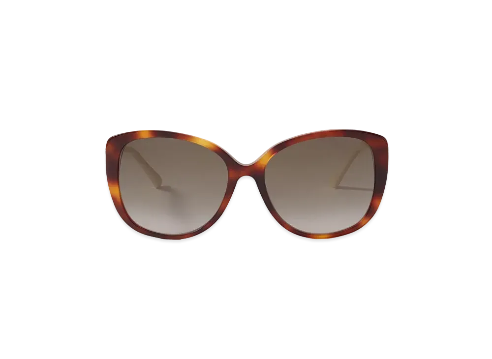 Jimmy Choo Aly Cat Eye Sunglasses With Swarovski Crystals "Dark Havana"