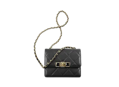 CHANEL Mini Flap Bag Calfskin & Resin "Black"