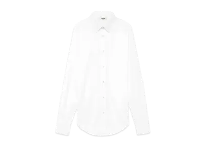 CELINE Skinny Shirt / Cotton Poplin "White"