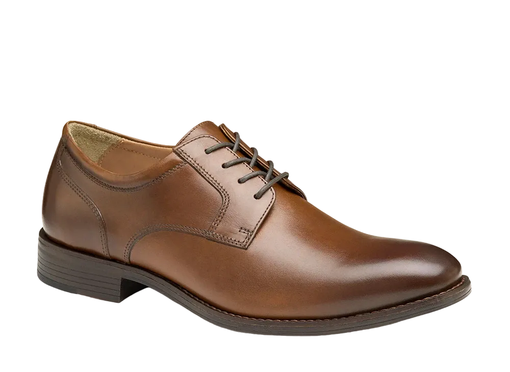 JOHNSTON & MURPHY Lewis Plain Toe "Tan Full Grain" 20-4206