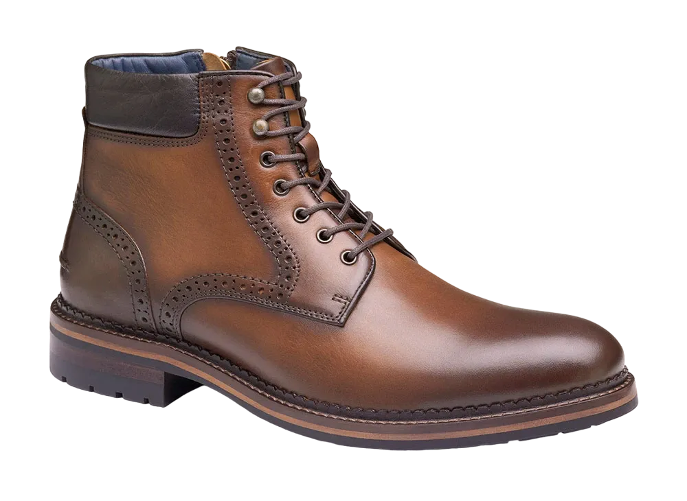 JOHNSTON & MURPHY XC Flex® Connelly Plain Toe Boot "Tan Full Grain" 20-5682