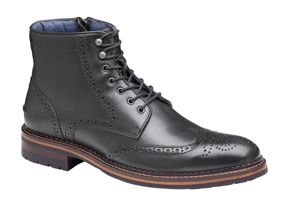 JOHNSTON & MURPHY XC Flex® Connelly Wingtip Boot "Black" 20-5685