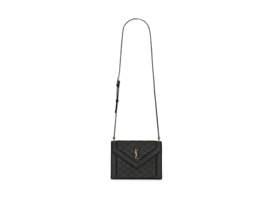 SAINT LAURENT Gaby Mini Satchel In Quilted Lambskin "Black"