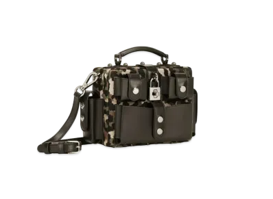 Dolce&Gabbana Crossbody Bag Camouflage Jacquard "Black"