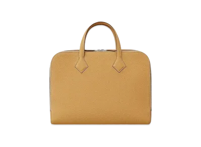 Hermes Document Case Victoria Light "Curry"