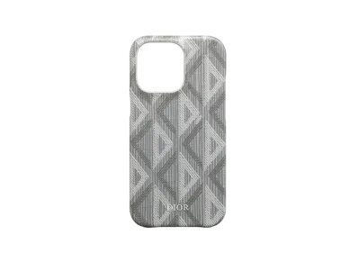Dior iPhone 13Pro Case CD Diamond Canvas "Gray"