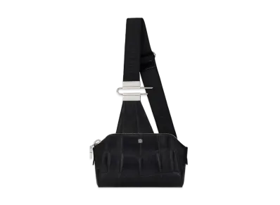 GIVENCHY Small Antigona Crossbody Bag in Crocodile Effect Leather "Black"