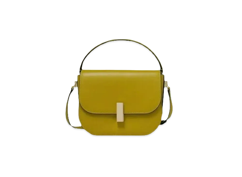 Valextra Iside Crossbody jewel Bag "Cheddar Green"