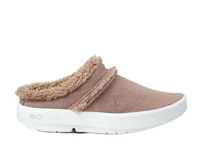 OOFOS Women's WoOOcOOzie Mule "White/Chocolate"