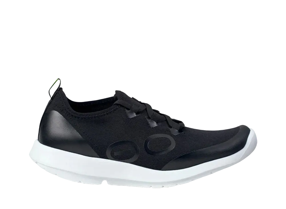 OOFOS Women's OOmg Sport Lace "White/Black"