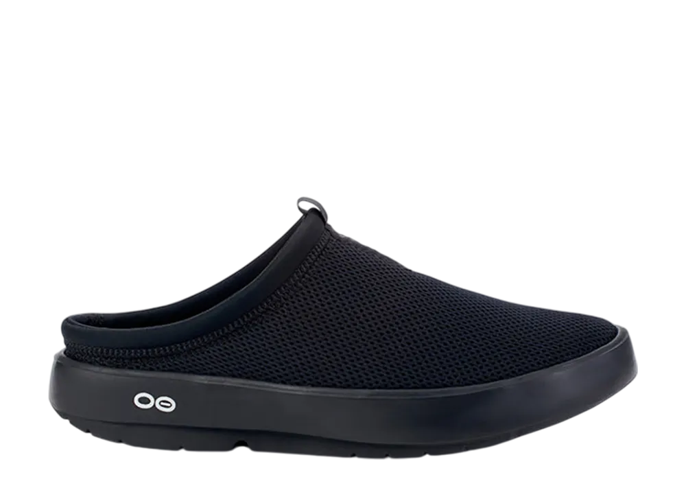 OOFOS Women's OOcoozie Sport Mule "Black/Black"