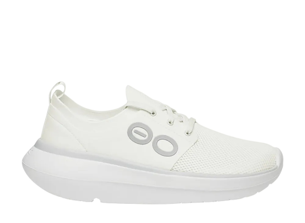 OOFOS Women's OOmy Stride "White/White"