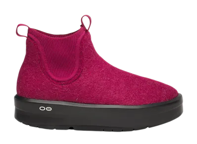 OOFOS Women's OOmega Londoner "Black/Rosebud"