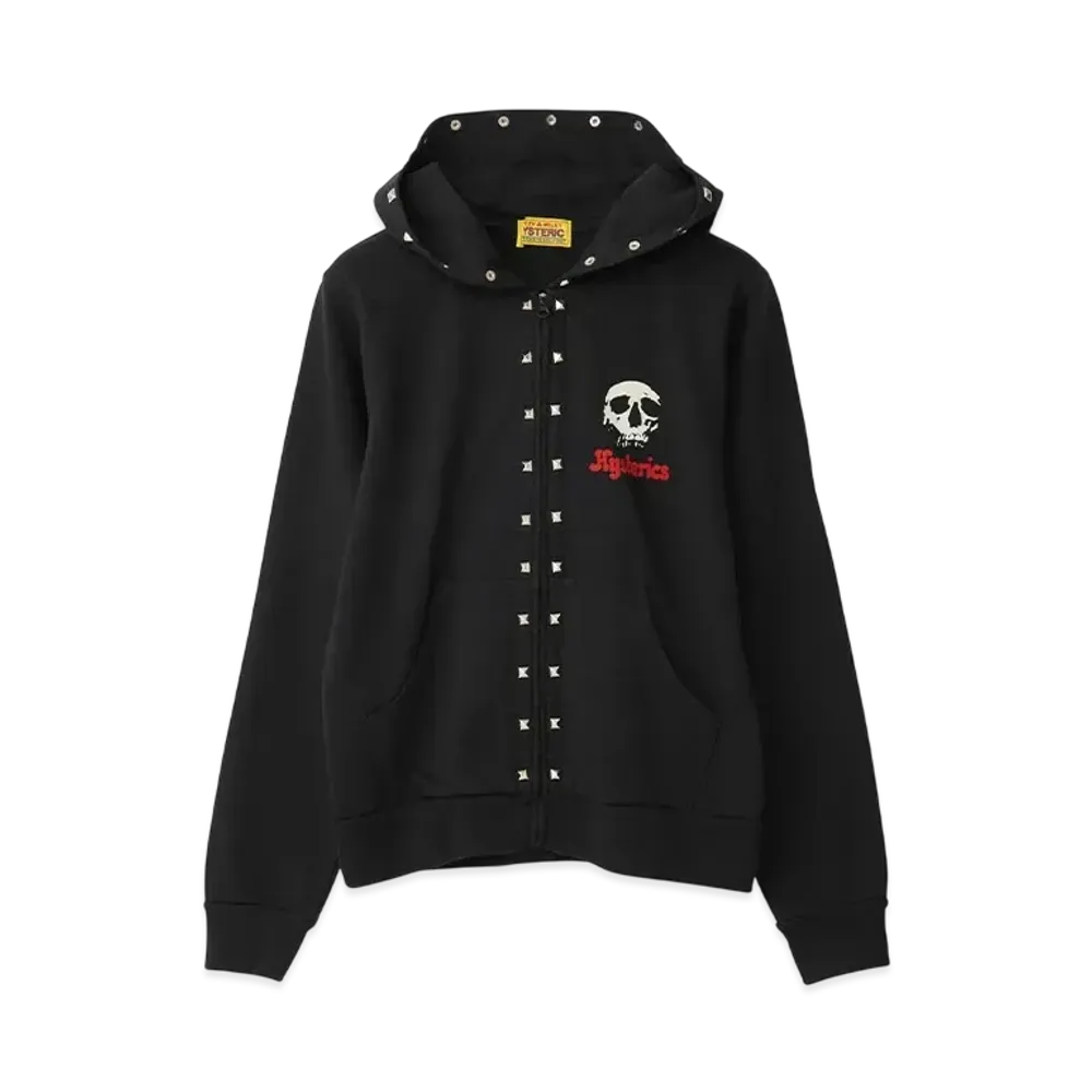 HYSTERIC GLAMOUR Skull Berry Short Hoodie "Black"